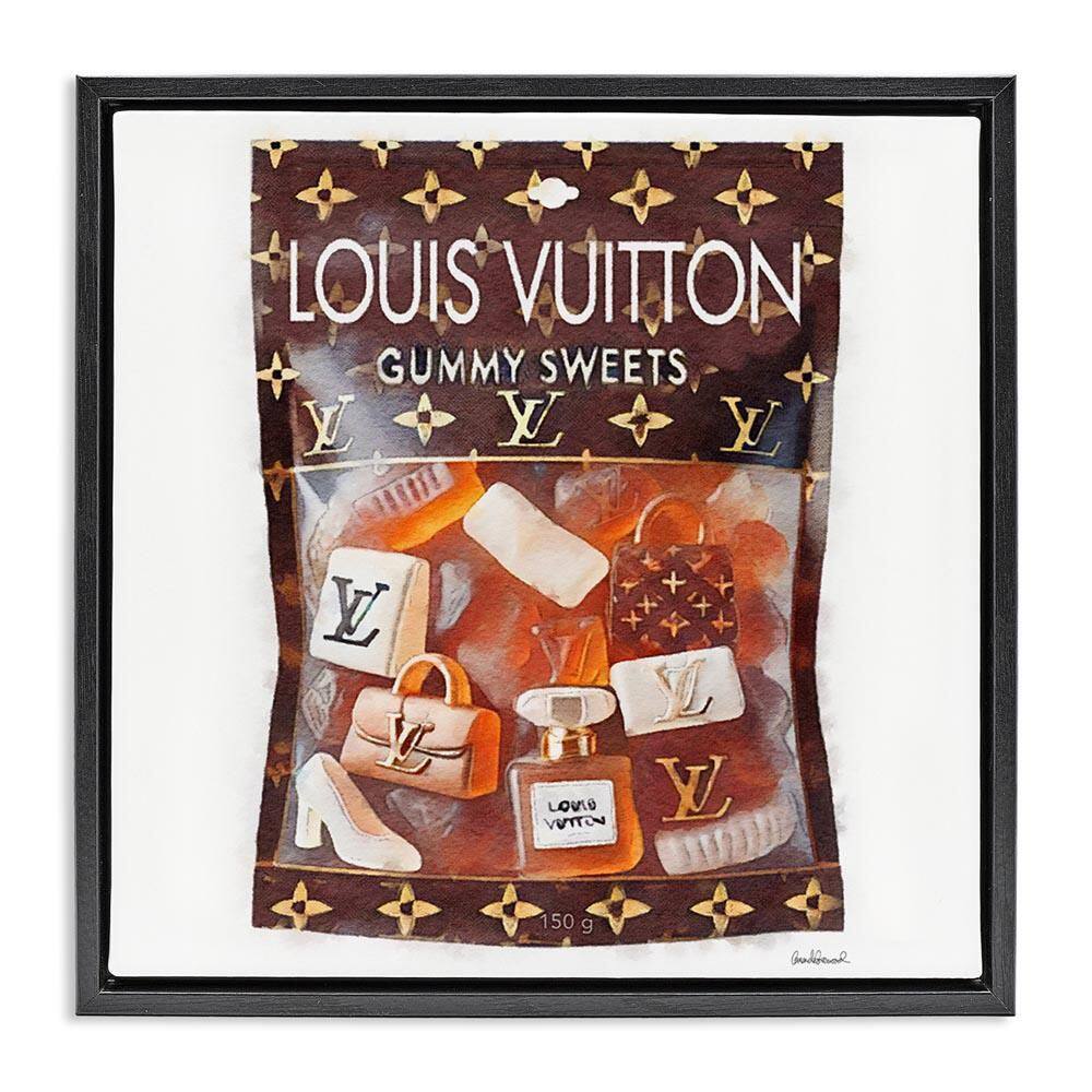 Glam Gummy Sweets by Amanda Greenwood Black Floater Frame Abstract Graphic Art Print 18 in. x 18 in. price history on PriceWatchPro