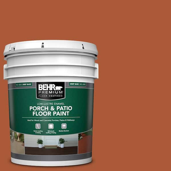 BEHR PREMIUM 5 gal. #S-H-220 Summer Heat Low-Lustre Enamel Interior/Exterior Porch and Patio Floor Paint