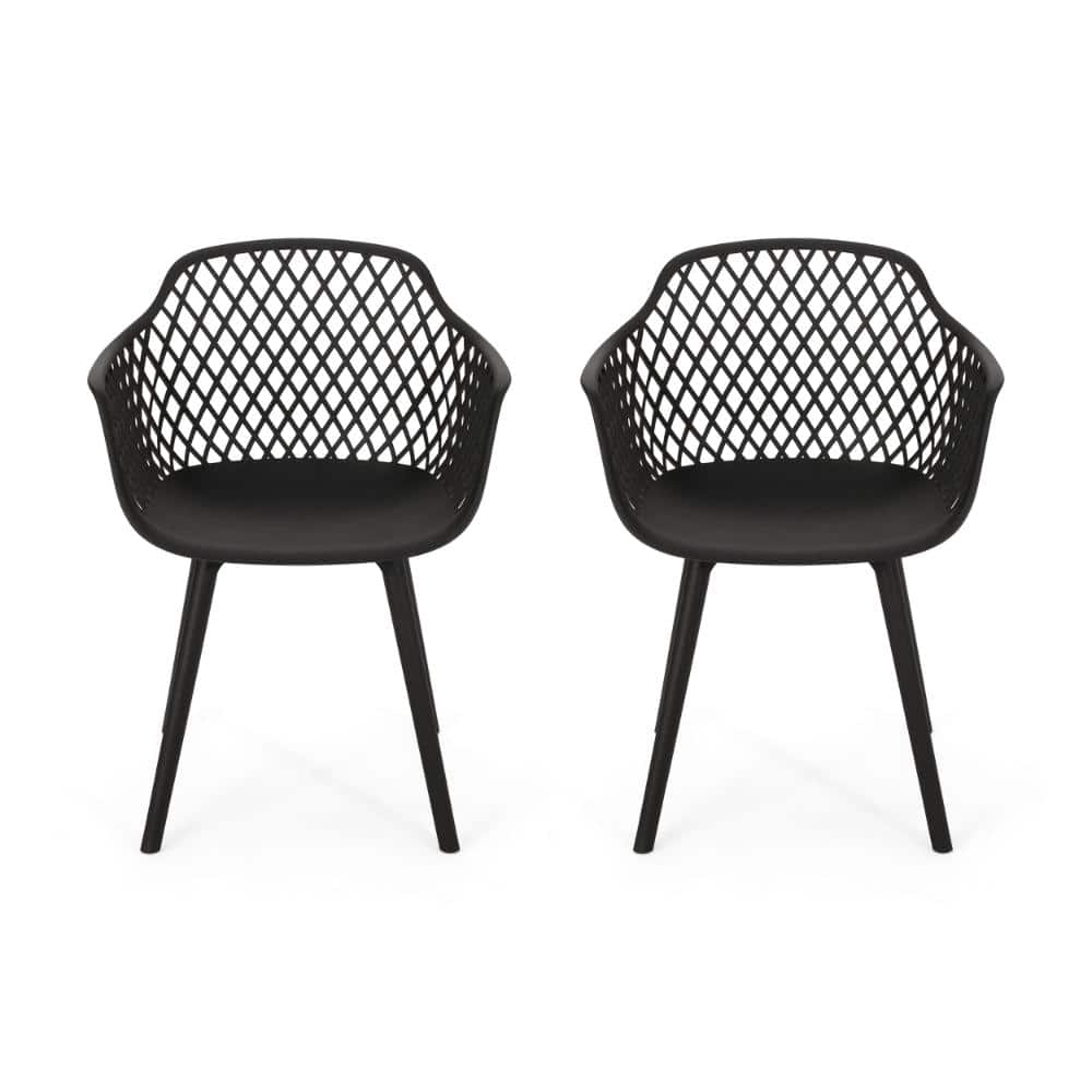 2-Piece Black Plastic Outdoor Lounge Chair price history on PriceWatchPro