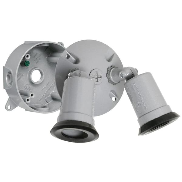 BELL 75-150W PAR38 Gray Round Outdoor Spot Light Kit (4-Pack)