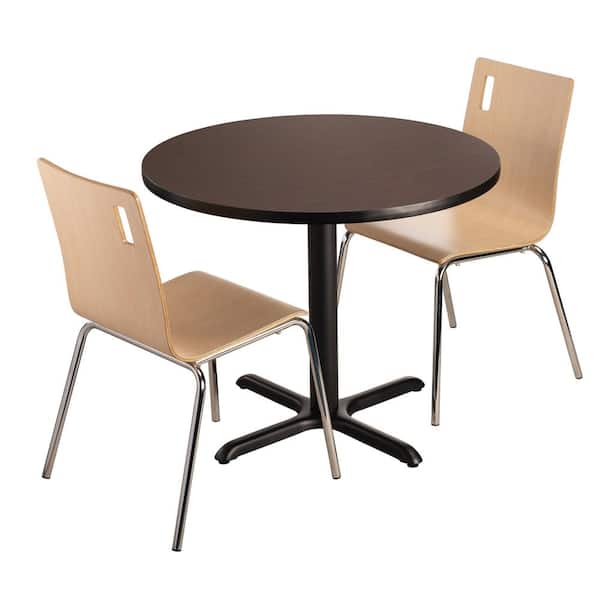 36 Inch Round Composite Wood Cafe Table, How Big Is A 36 Inch Round Table