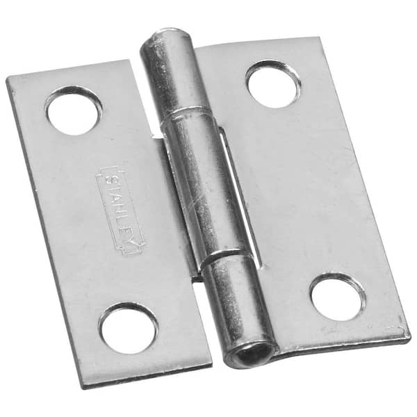 Stanley-National Hardware 1-1/2 in. Narrow Utility Hinge Non-Removable Pin with Screws