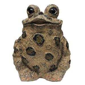 15.5 in. H. Toad Hollow Extra Large Tall Toad Whimsical Home and Garden Statue