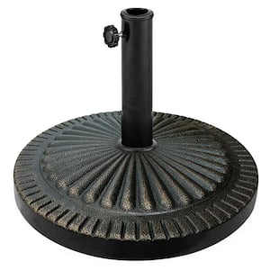 31.5 lbs. Market Heavy-Duty Stand Outdoor Umbrella Base in Brown