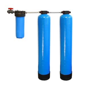 Whole House Water Filter System with Salt-Free Softener Carbon and KDF Home Water Filtration