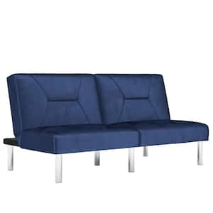 DHP Eva Green Velvet Upholstered Futon DE99015