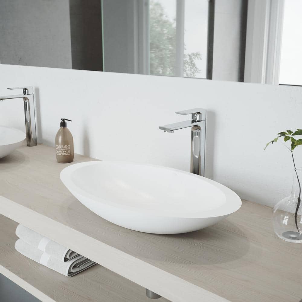 Norfolk Modern Black Brass Vessel Bathroom Faucet