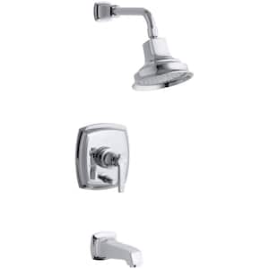 Margaux 1-Handle Rite-Temp Tub and Shower Faucet Trim Kit in Polished Chrome (Valve Not Included)