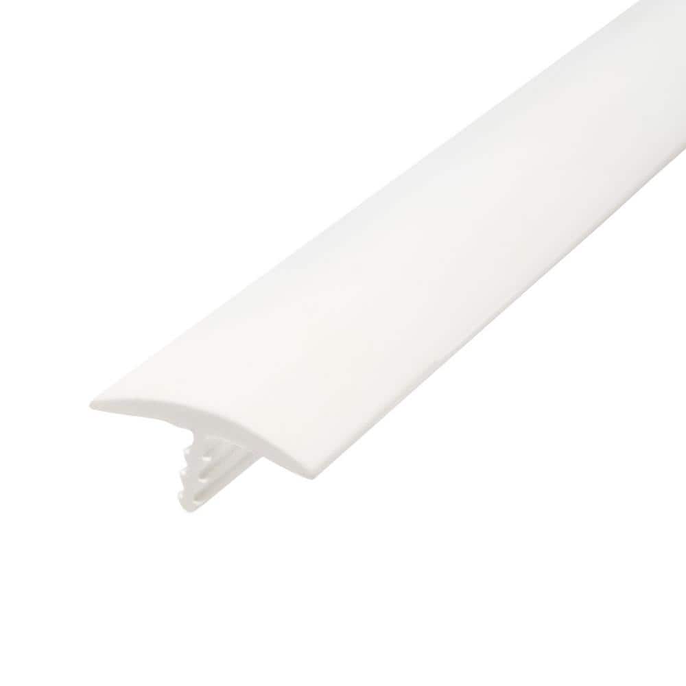 13/16 in. White Polyethylene Center Barb Hobbyist Pack Bumper Tee Moulding 