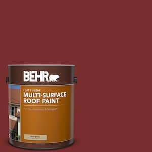 1 gal. #PPU2-02 Red Pepper Flat Multi-Surface Exterior Roof Paint