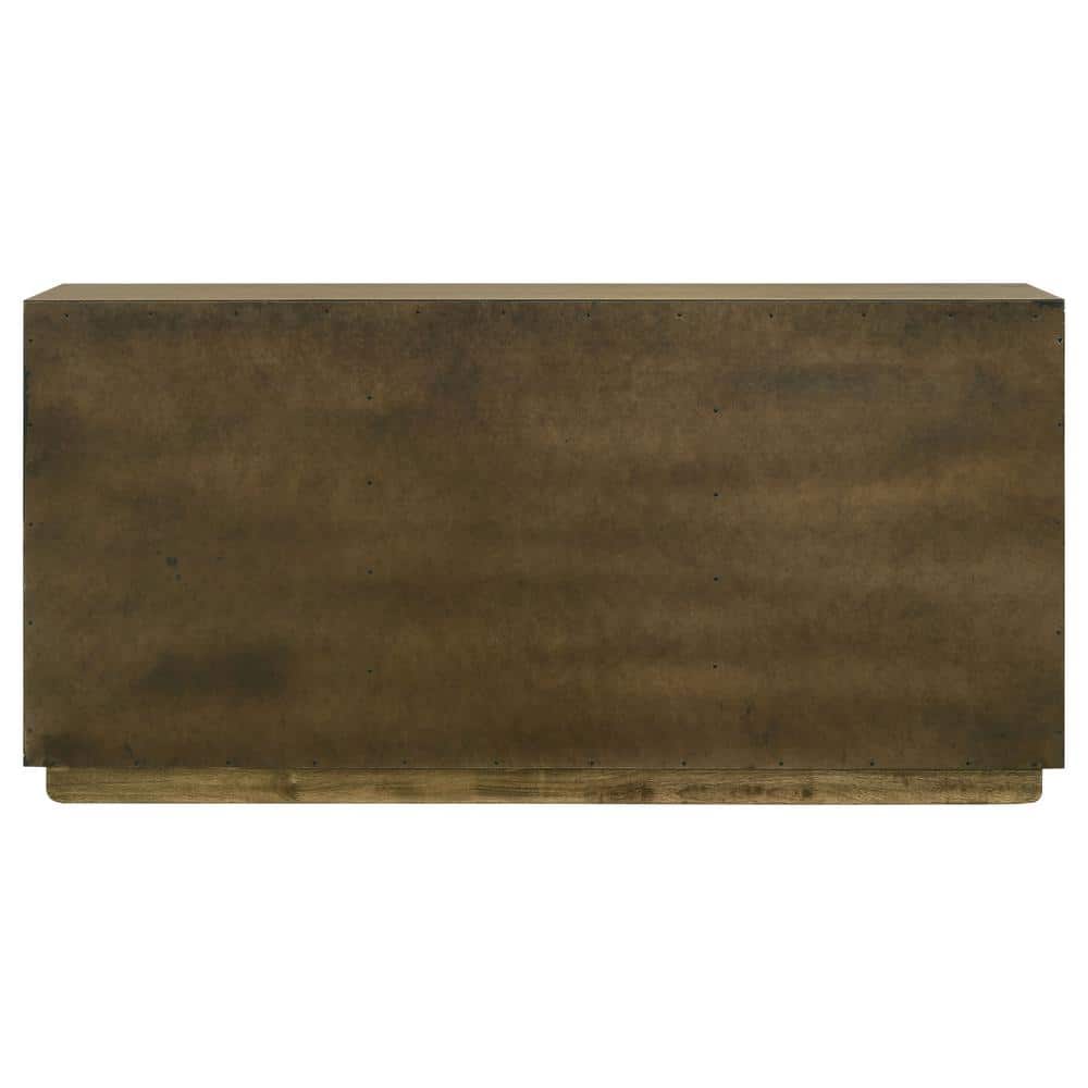 Castlewood 71-Inch Brown Oak Mid Century Modern Sideboard Buffet