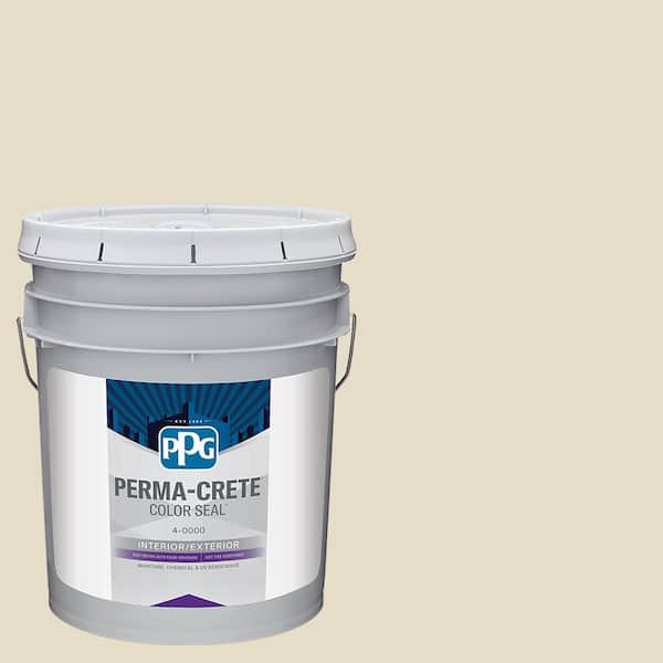 Color Seal 5 gal. PPG1101-2 Sugar Cookie Satin Interior/Exterior Concrete Stain