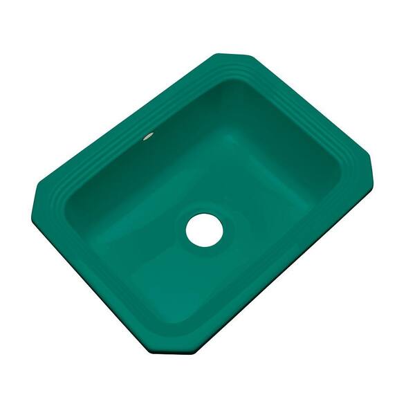 Thermocast Rochester Undermount Acrylic 25 in. Single Bowl Kitchen Sink in Verde