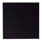 Hammered Pattern 19.69 in. x 19.69 in. Black Rubber Tile