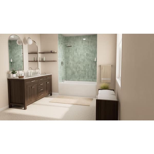 DreamLine Prism 60 in. x 36 in. Acrylic Alcove Soaking Bathtub