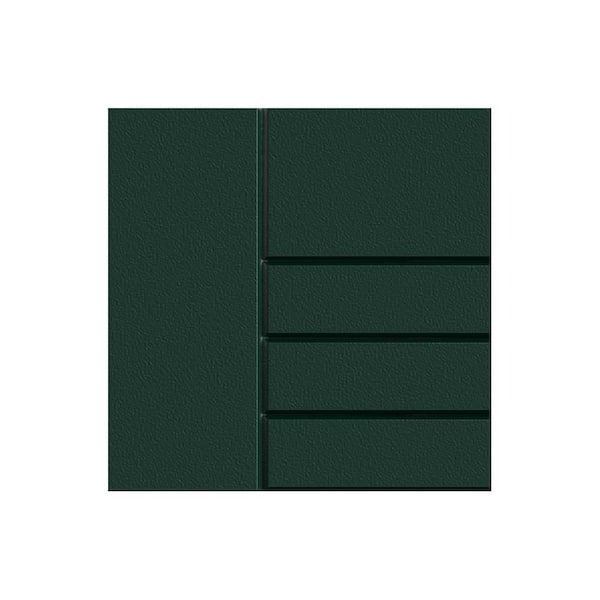 Tampa 7.25 in. W x 0.625 in. D x 7.25 in. H Green Cabinet Door Sample Emerald Green Matte