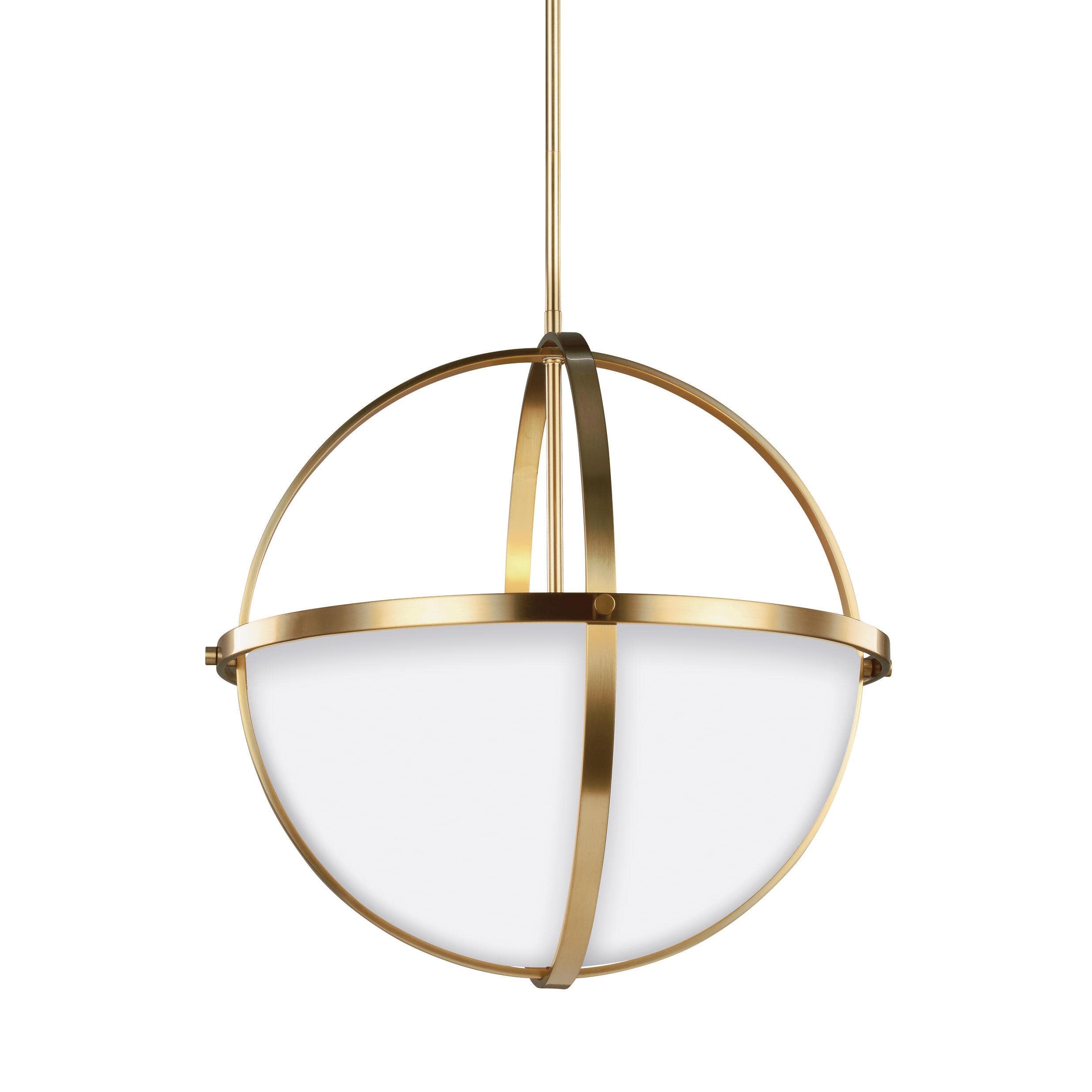 Alturas 3-Light Satin Brass Hanging Pendant