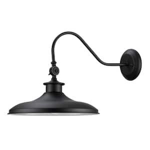 Aedan 1-Light Black Swivel Wall Sconce Light