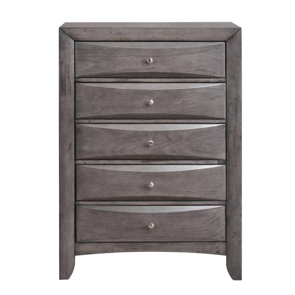 Madison Gray Oak 3-Piece Storage Platform Bedroom Set