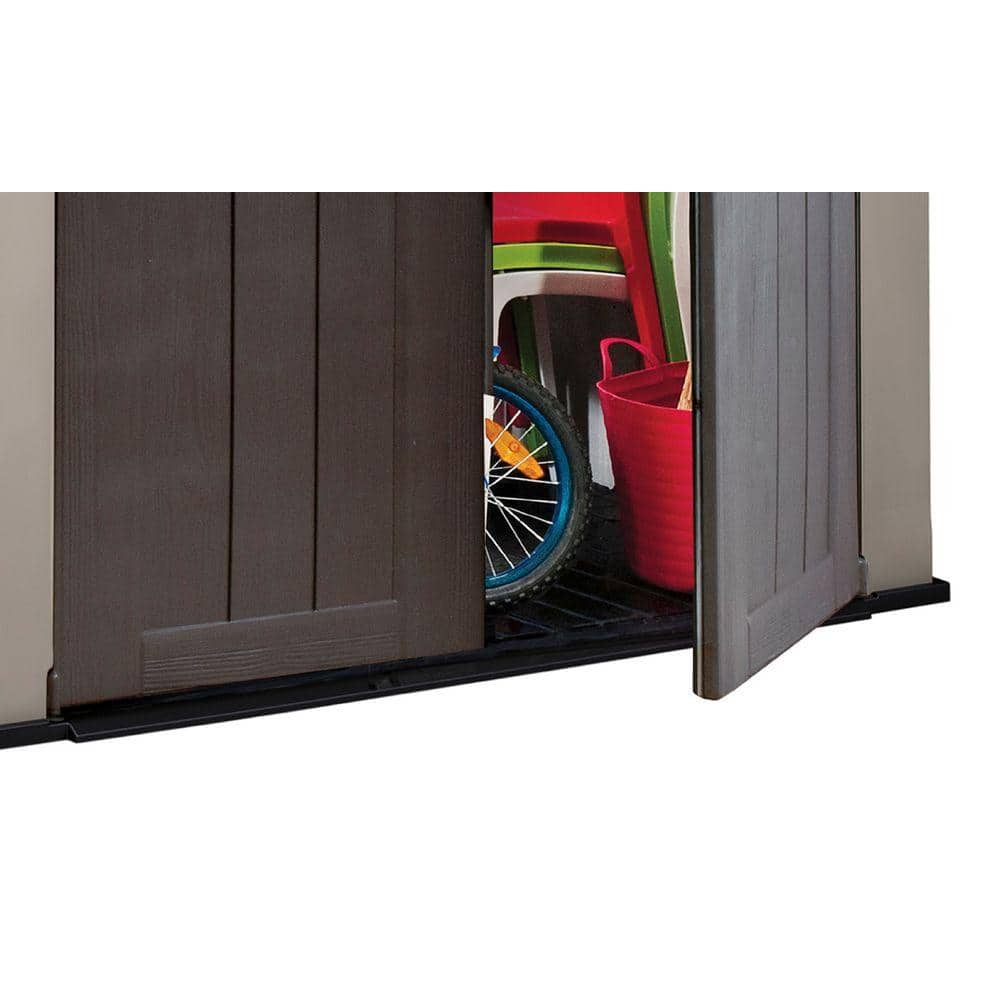 Keter 6' x 3' Taupe and Brown Resin Outdoor Storage Shed