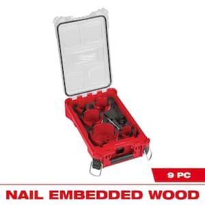 BIG HAWG Carbide Hole Saw Kit (9-Piece) with PACKOUT Case