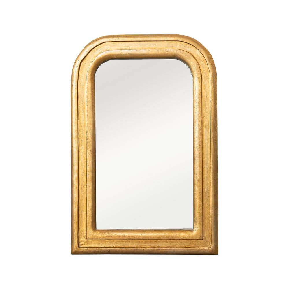 Storied Home 23.75 in. W x 35.5 in. H Mango Wood Framed Antique Gold