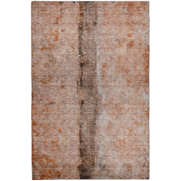 Dream Shag Premium Machine Washable Abstract ADS605 Paprika 10 ft. x 14 ft. Area Rug