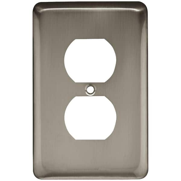Liberty Nickel 1-Gang Duplex Outlet Wall Plate (1-Pack)