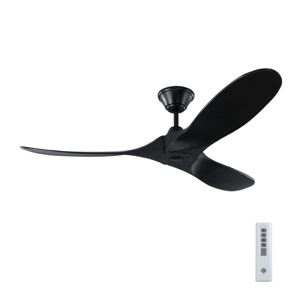 Maverick II 52 in. Modern Indoor/Outdoor Matte Black Ceiling Fan with Matte Black Blades and 6-Speed Remote Control price history on PriceWatchPro