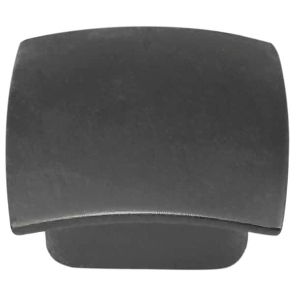 Aventura 1-1/2 in. Matte Grey Square Cabinet Knob