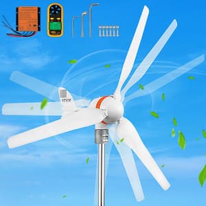 Wind Turbine Generator 400-Watt 12-Volt/AC Wind Turbine Kit 3 Blades Wind Power Generator with MPPT Controller