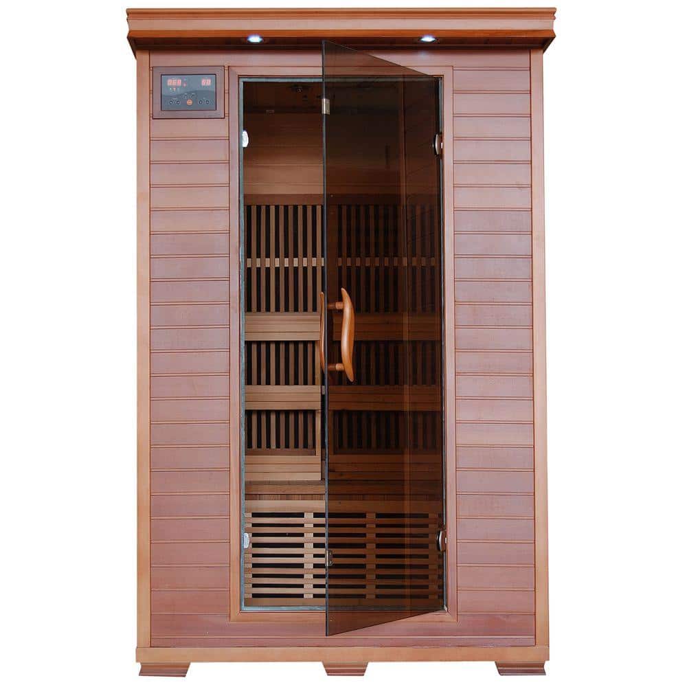 Radiant Sauna 2-Person Cedar Infrared Sauna with 6 Carbon Heaters-BSA1309 The Home Depot