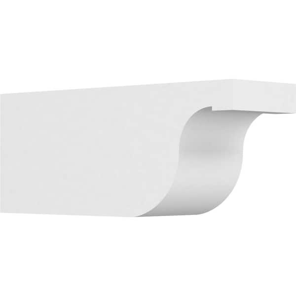 Ekena Millwork 6 in. x 8 in. x 20 in. Standard Del Monte Architectural Grade PVC Rafter Tail Brace