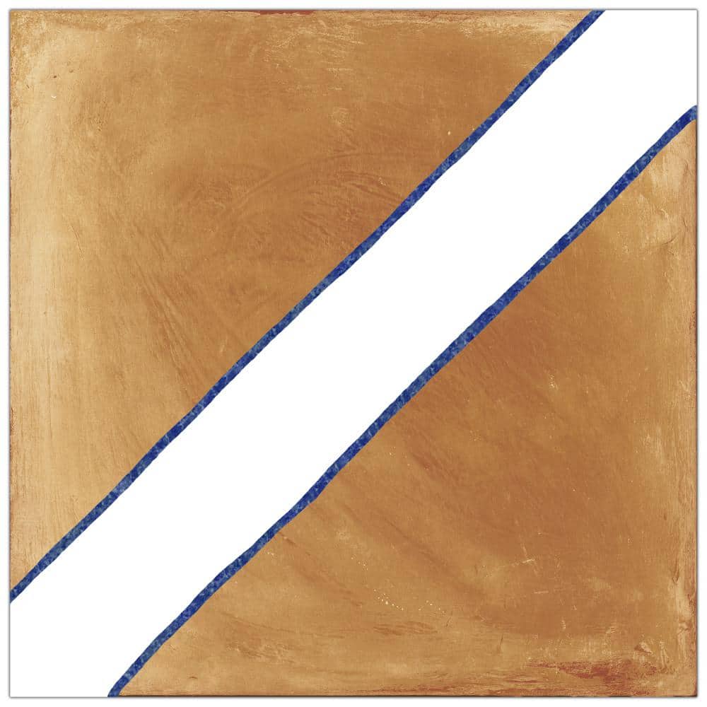Sentier des Ocres Treillis 7-7/8 in. x 7-7/8 in. Porcelain Floor and Wall Take Home Tile Sample price history on PriceWatchPro