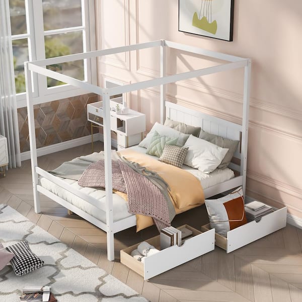Classic Canopy Poster Bed, Four Poster Bunk Bed