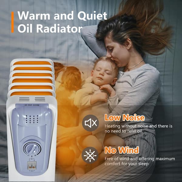Costway 1500-Watt Electric Oil-Filled Radiator Space Heater