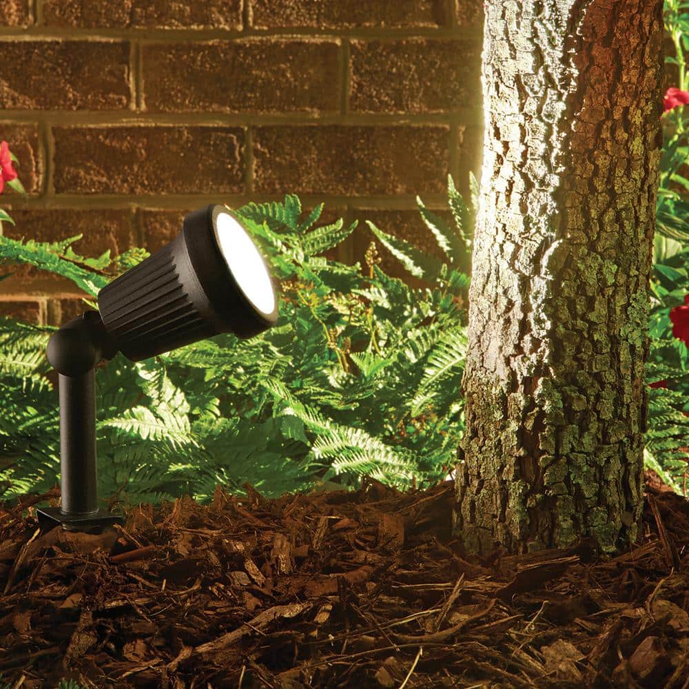 Hampton Bay Low Voltage 20-Watt Black Halogen Outdoor Landscape