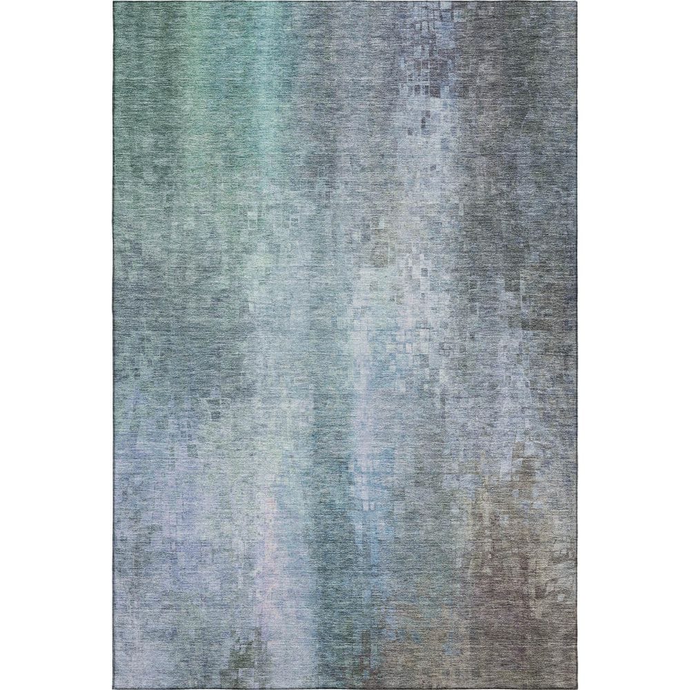 Mayfield Premium Machine Washable Abstract AMF2241 Seafoam 3 ft. x 4 ft. Area Rug price history on PriceWatchPro