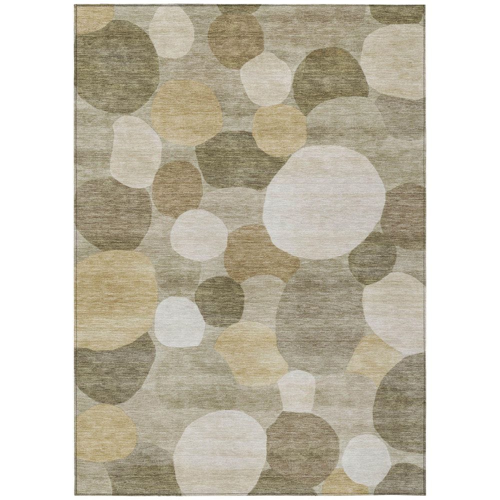 Chantille Machine Washable Indoor/Outdoor Abstract ACN2375 Khaki 5 ft. x 7 ft. 6 in. Area Rug price history on PriceWatchPro
