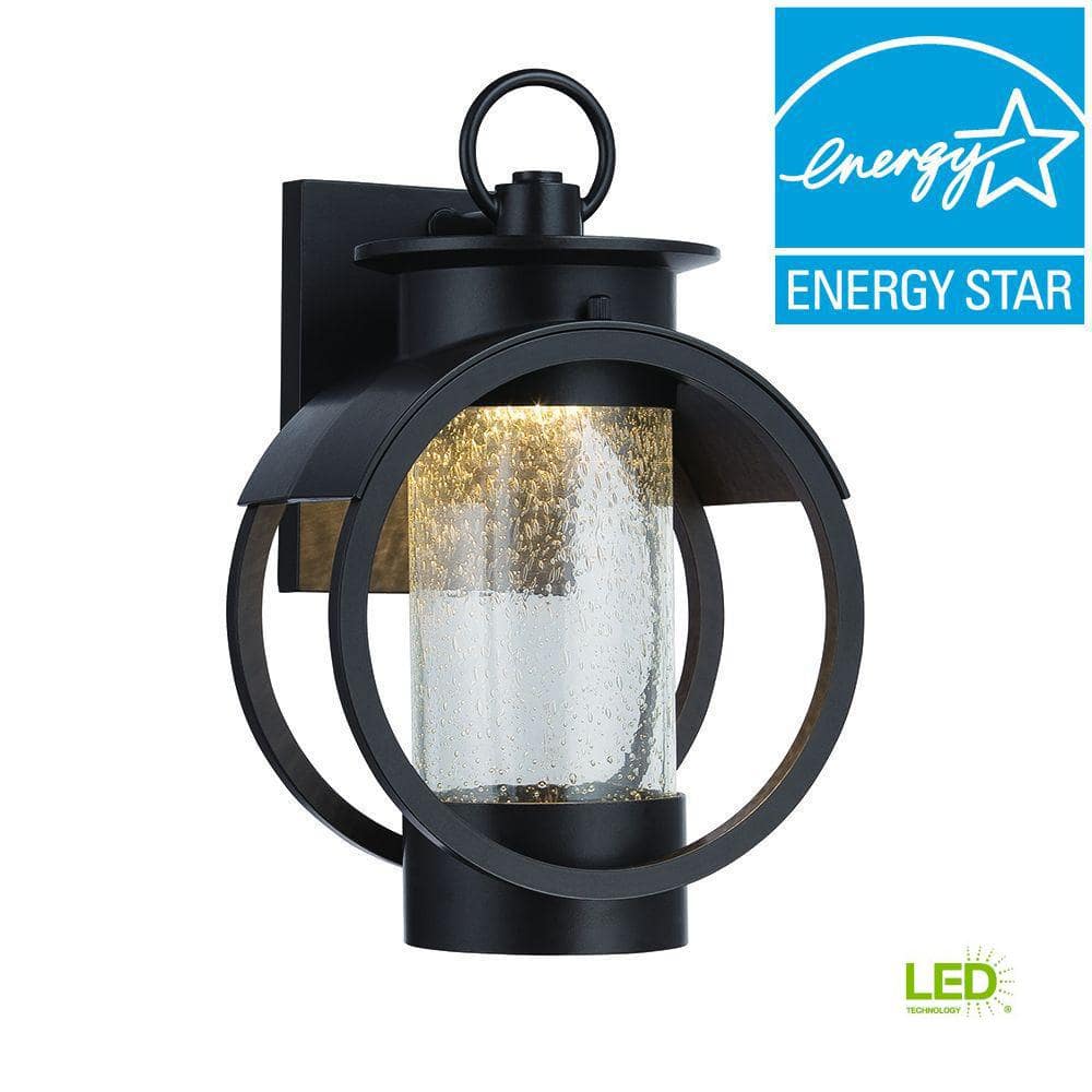 Burnished Bronze 13.5" LED Outdoor Wall Lantern Sconce