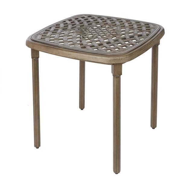 Hampton Bay Cavasso Square Metal Outdoor Bistro Table