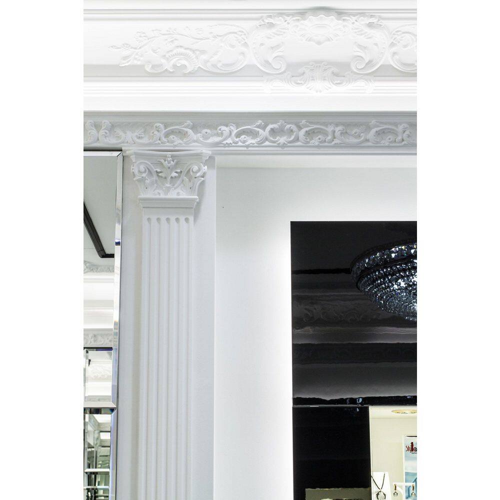 7-1/4 in x 7-1/4 in x 78-3/4 in Primed White High Density Polyurethane Crown Moulding