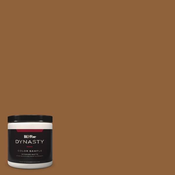 BEHR DYNASTY 8 oz. #S250-7 Moroccan Spice Matte Stain-Blocking Interior/Exterior Paint & Primer Sample