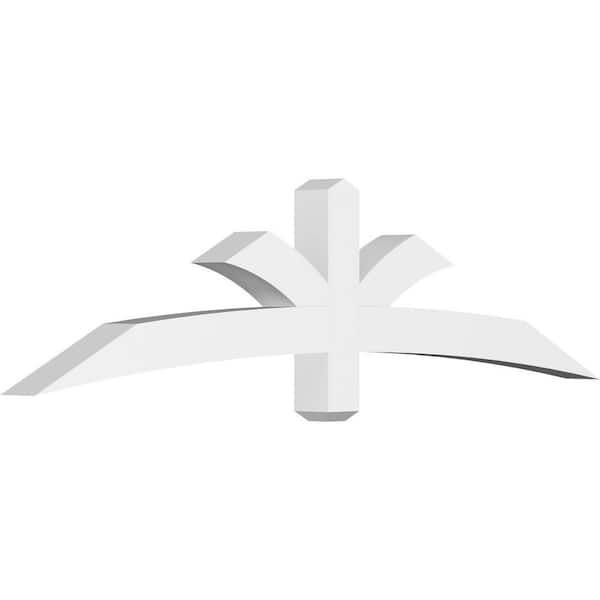 Ekena Millwork Davenport 72 in. W x 18 in. H x 4 in. D Signature Polyurethane Bracket
