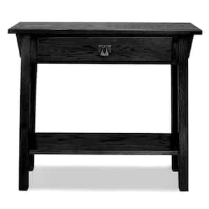 Mission Slate 30 in. W x 10 in. D One Drawer Rectangle Wood Hall Console with Shelf