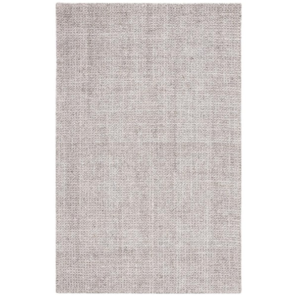 SAFAVIEH Abstract Light Brown/Gray 4 ft. x 6 ft. Plaid Marle Area Rug