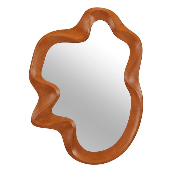 ZUO Modern Brown 26.0 in. W x 34.8 in. Foz Specialty Mirror 110188