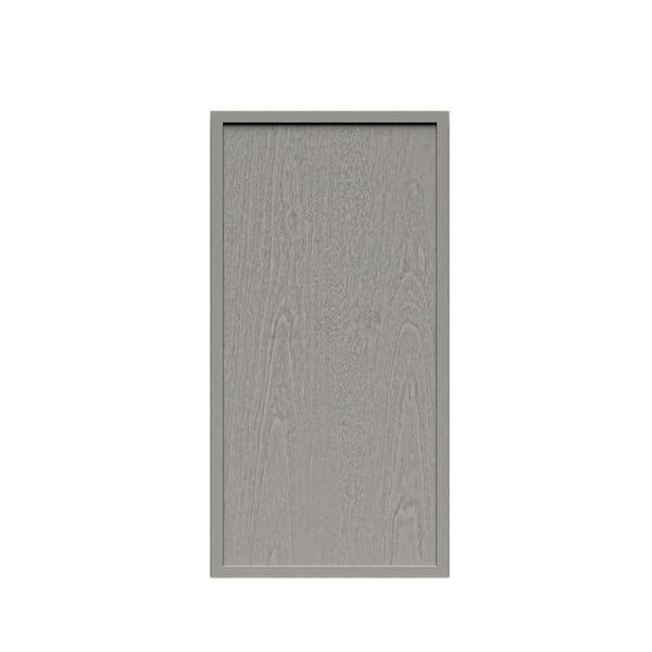 LIFEART CABINETRY Slim Shaker Assembled 9 in. W x 30 in. H x 12 in. D Wall Kitchen Cabinet in Gray