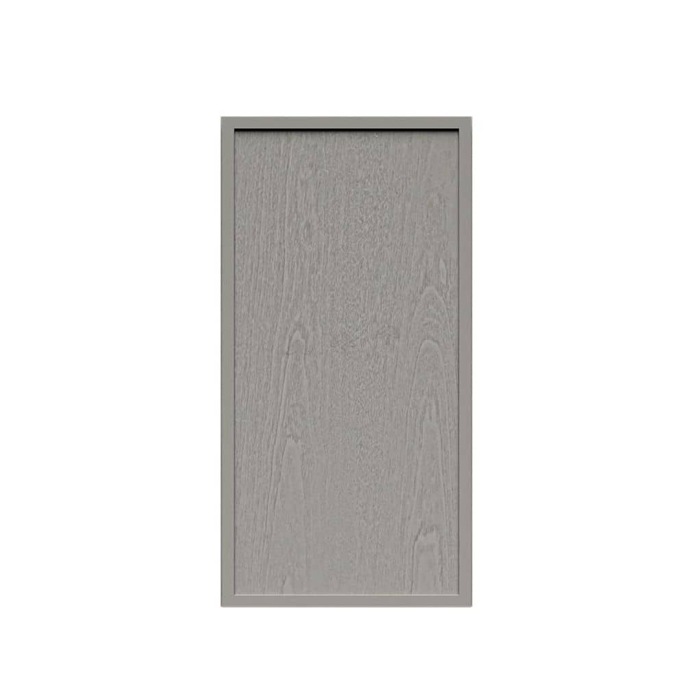 Slim Shaker Assembled 15 in. W x 36 in. H x 12 in. D Wall Kitchen Cabinet in Gray price history on PriceWatchPro