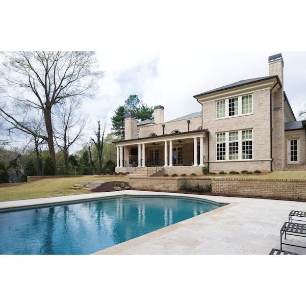 MSI Tuscany Beige 2 cm. x 16 in. x 24 in. Brushed Travertine Pool Coping (2.67 Sq. Ft.)